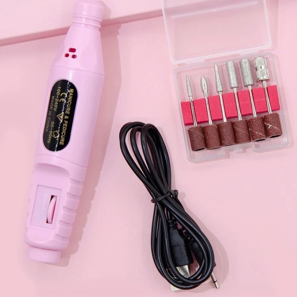 Manicure Electric Nail File Pink - Picture 2 of 9